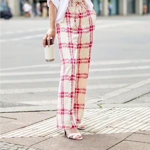 Marni Uniqlo Women Relaxed Wide-Straight Pants Beige, Size XS